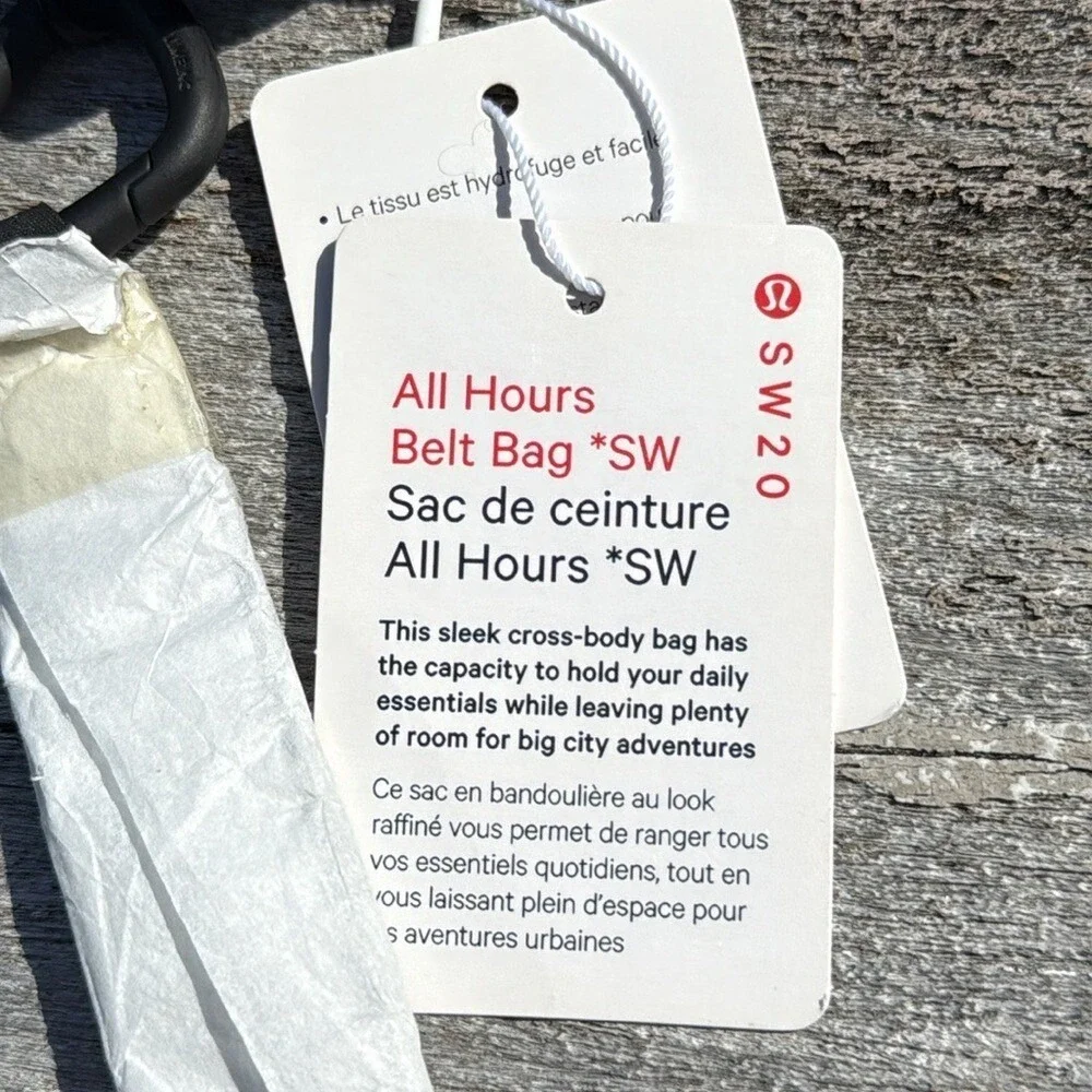 RARE Lululemon All Hours Belt Bag SeaWheeze Lazurite / Black NWT‎